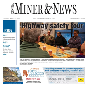 Cover of Kenora Daily Miner and News