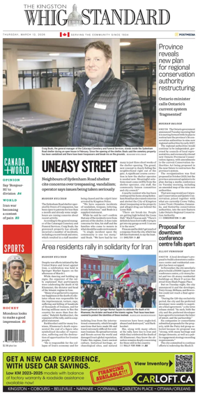 Cover of Kingston Whig-Standard