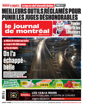 Cover of Le Journal de Montreal