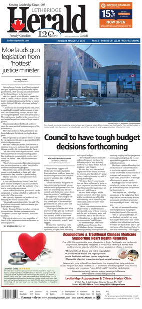 Cover of Lethbridge Herald