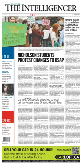 Cover of The Intelligencer (Belleville)