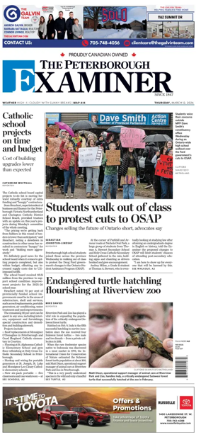 Cover of The Peterborough Examiner