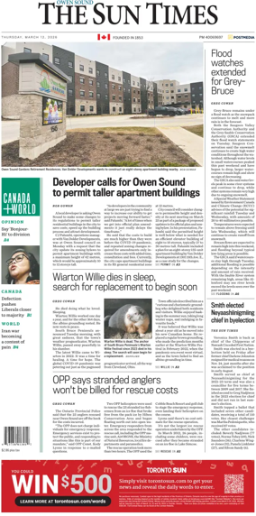 Cover of The Sun Times (Owen Sound)