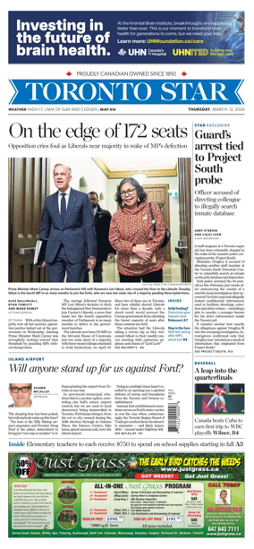 Cover of Toronto Star