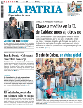 Cover of La Patria (Colombia)