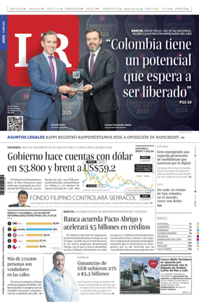 Cover of La Republica (Colombia)