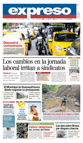 Cover of Diario Expreso