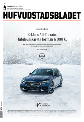 Cover of Hufvudstadsbladet