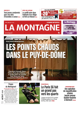 Cover of La Montagne (Clermont-Metropole)