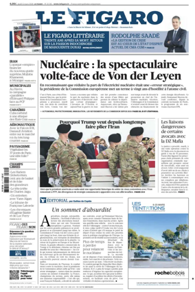 Cover of Le Figaro