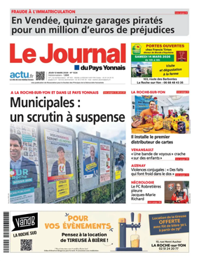 Cover of Le Journal du Pays Yonnais