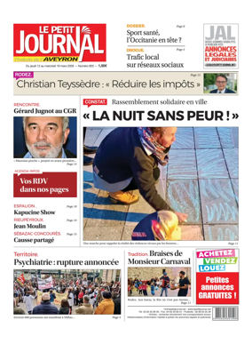 Cover of Le Petit Journal - L'hebdo local de l'Aveyron