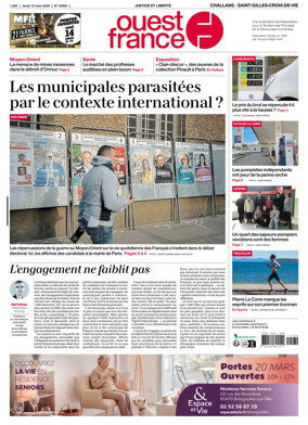 Cover of Ouest France (Challans / Saint-Gilles-Croix-de-Vie)