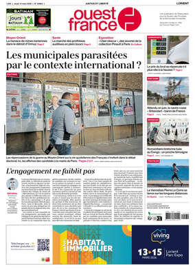 Cover of Ouest France (Lorient)