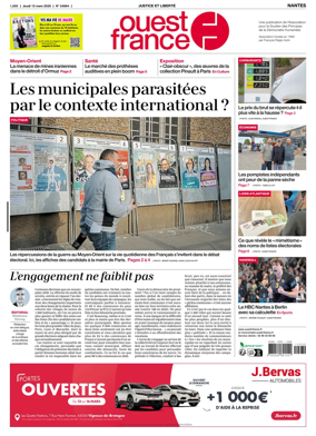 Cover of Ouest France (Nantes)