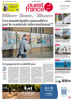 Cover of Ouest France (Ploermel)