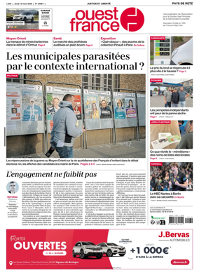 Cover of Ouest France (Pornic / Pays de Retz)