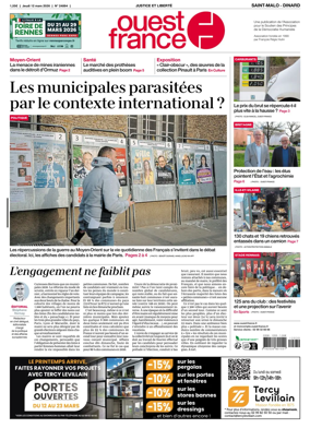 Cover of Ouest France (Saint-Malo)