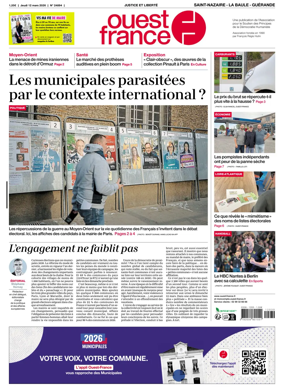 Cover of Ouest France (Saint-Nazaire La Baule Guerande)