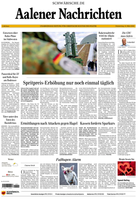 Cover of Aalener Nachrichten