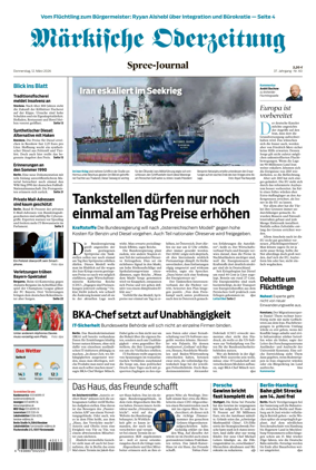 Cover of Markische Oderzeitung Spree-Journal