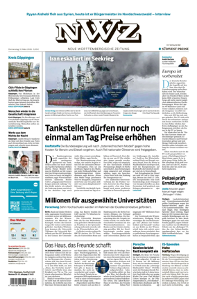 Cover of NWZ – Neue Wurttembergische Zeitung