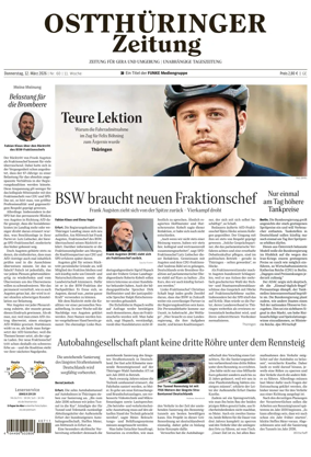 Cover of Ostthuringer Zeitung (Gera)
