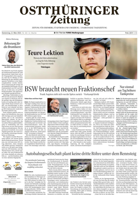 Cover of Ostthuringer Zeitung (Saale-Holzland-Kreis)