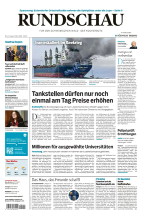 Cover of Rundschau fur den Schwabischen Wald – Der Kocherbote