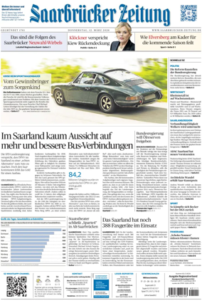 Cover of Saarbruecker Zeitung
