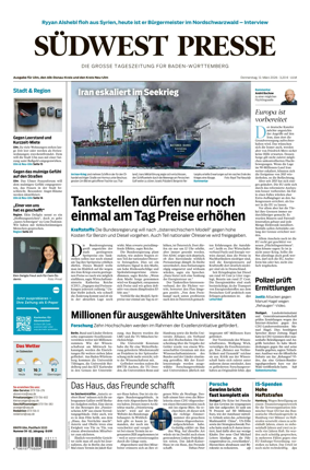 Cover of Sudwest Presse