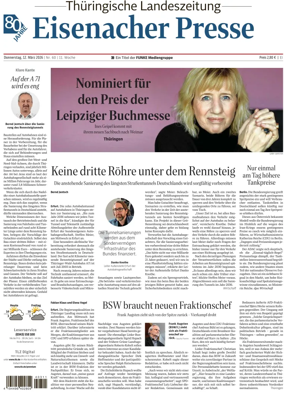 Cover of Thuringische Landeszeitung (Eisenach)