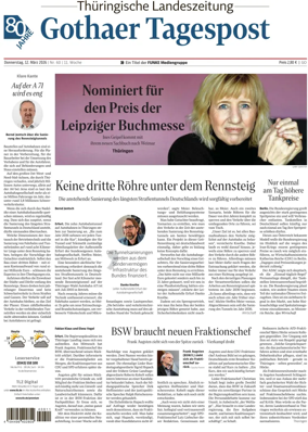 Cover of Thuringische Landeszeitung (Gotha)