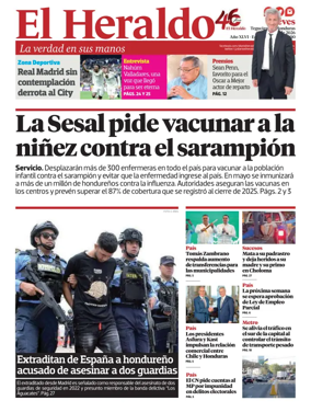 Cover of Diario El Heraldo
