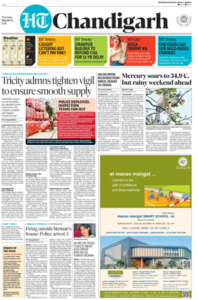 Cover of Hindustan Times (Chandigarh) - Live