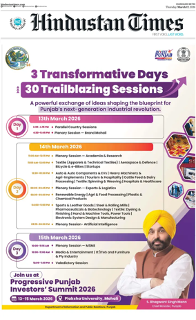 Cover of Hindustan Times (Jalandhar)