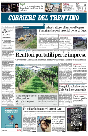 Cover of Corriere del Trentino