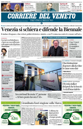 Cover of Corriere del Veneto (Treviso e Belluno)