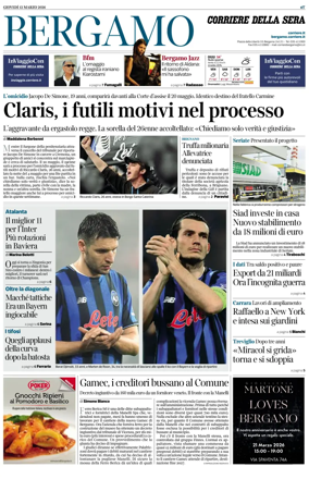 Cover of Corriere della Sera (Bergamo)