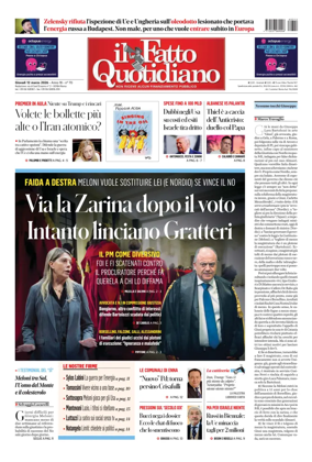 Cover of Il Fatto Quotidiano