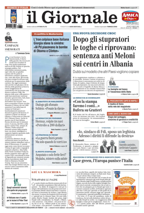 Cover of Il Giornale (Italy)