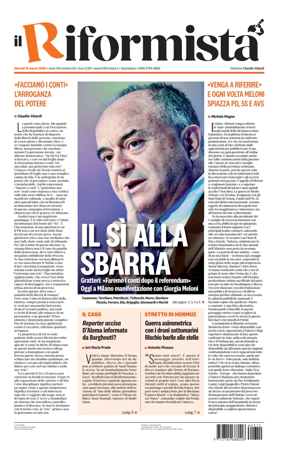 Cover of Il Riformista (Italy)
