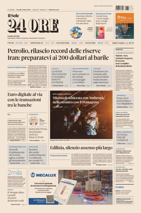 Cover of Il Sole 24 Ore