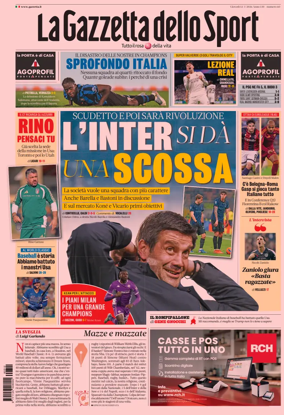 Cover of La Gazzetta dello Sport