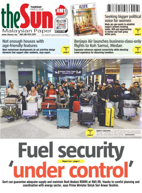 Cover of The Sun (Malaysia)