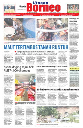 Cover of Utusan Borneo (Sabah)
