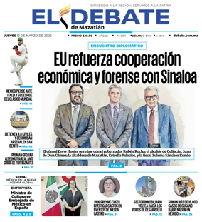 Cover of El Debate de Mazatlan