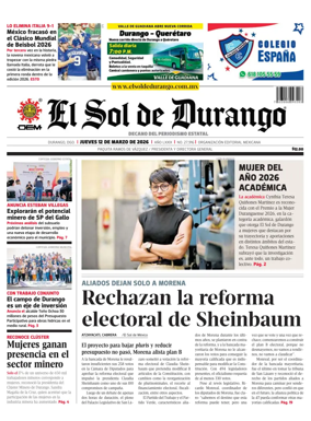 Cover of El Sol de Durango