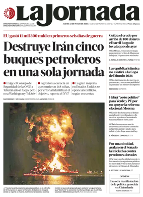 Cover of La Jornada