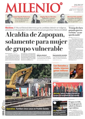 Cover of Milenio Jalisco